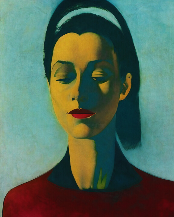 Digital Arts titled "Portrait of a young…" by Jan Keteleer, Original Artwork, 2D Digital Work