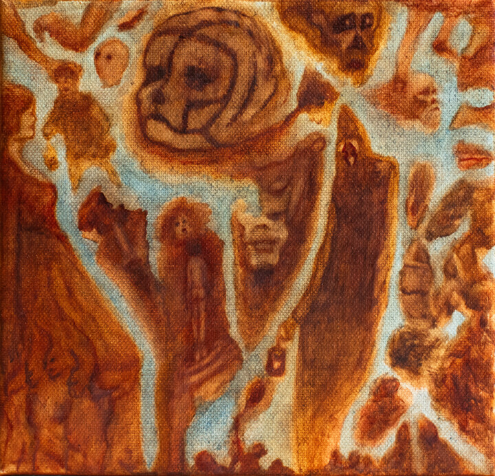 绘画,  7.9x7.9 in 