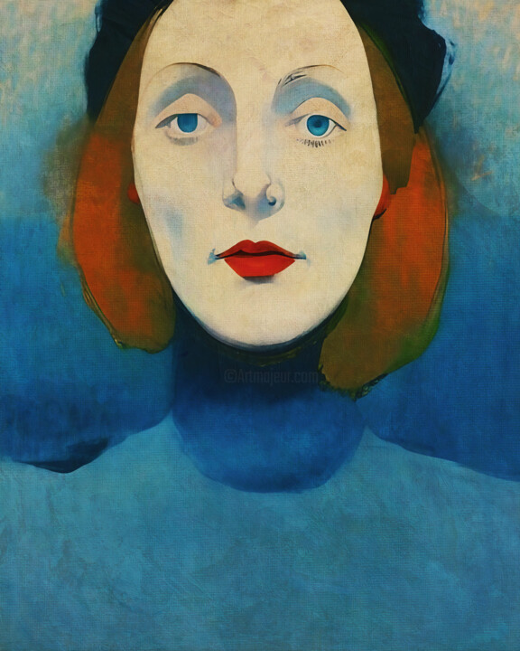 Digital Arts titled "Portrait of a disti…" by Jan Keteleer, Original Artwork, 2D Digital Work