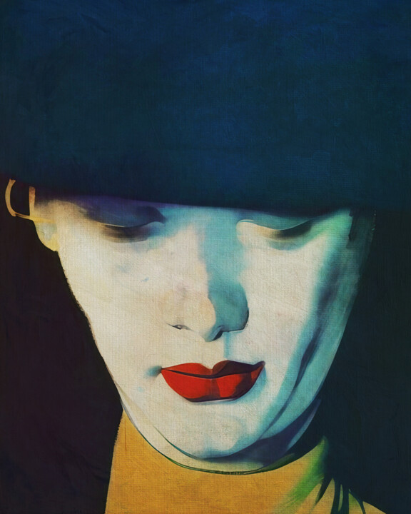 Digital Arts titled "Portrait of Jane" by Jan Keteleer, Original Artwork, 2D Digital Work