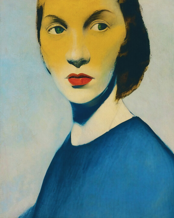 Digital Arts titled "Portrait of Elise" by Jan Keteleer, Original Artwork, 2D Digital Work