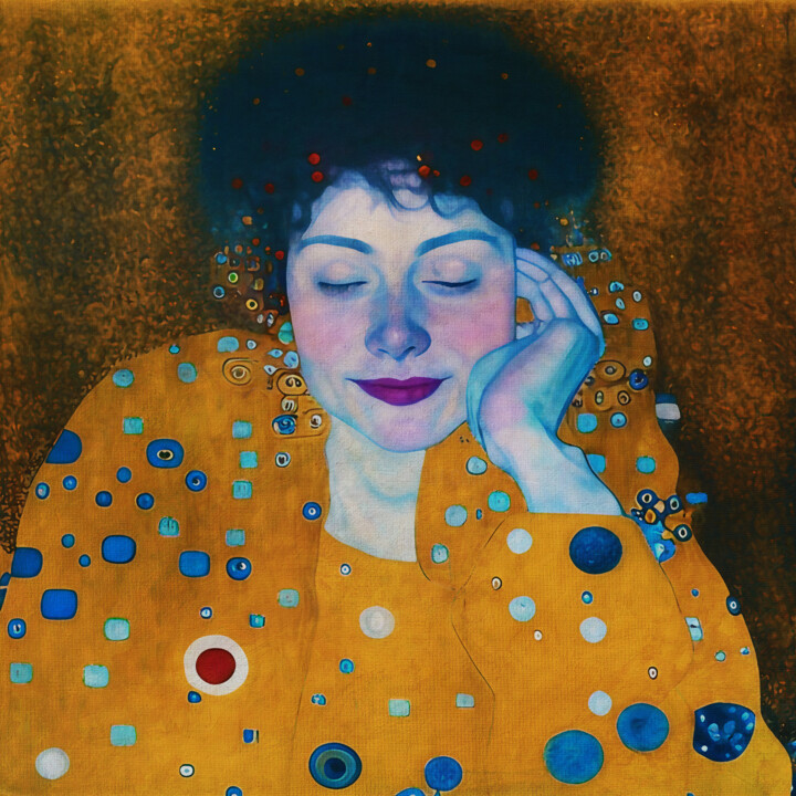 Digital Arts titled "The dreaming woman" by Jan Keteleer, Original Artwork, 2D Digital Work