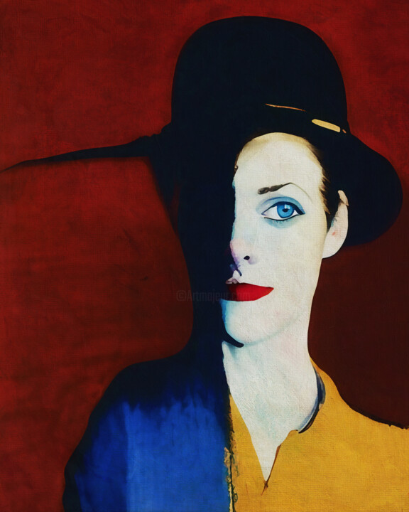 Digital Arts titled "The split woman" by Jan Keteleer, Original Artwork, 2D Digital Work