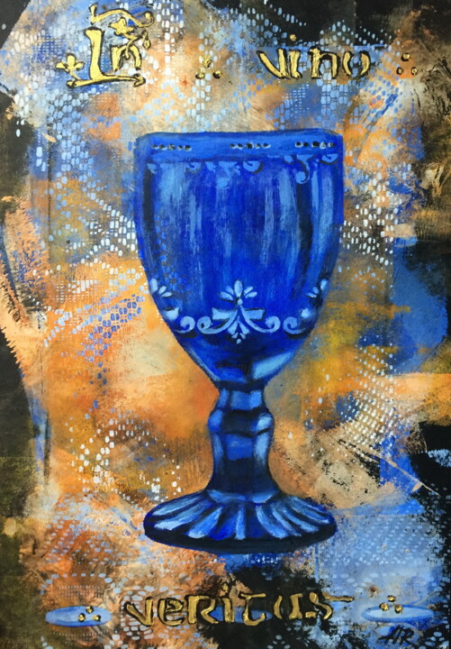 In Wine, Truth 绘画, 11.4x7.9 in