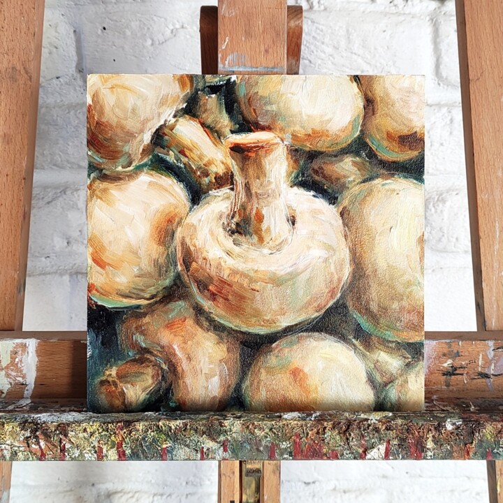 "CHAMPIGNON" 绘画, 7.9x7.9 in
