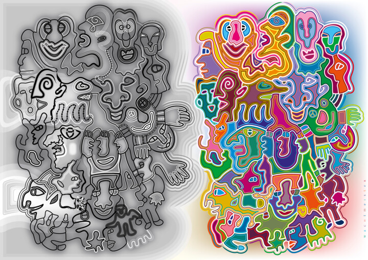 Digital Arts με τίτλο "Turb-o-lence | Turb…" από Bernd Wachtmeister, Αυθεντικά έργα τέχνης, 2D ψηφιακή εργασία