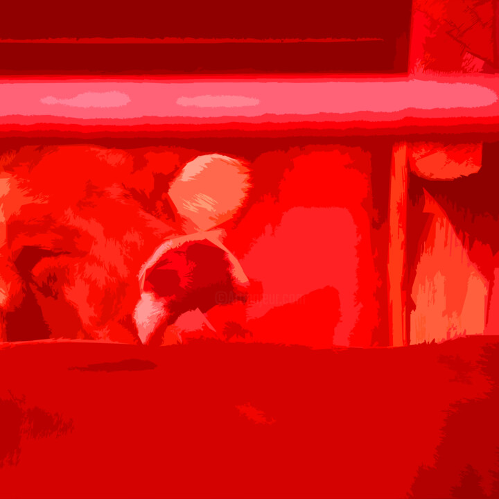 Digitale Kunst mit dem Titel "Q" von Jürg Strässle, Original-Kunstwerk, Digitale Malerei