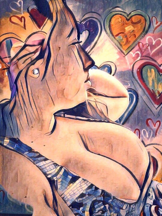 Painting titled "Victoria" by Dan Rinaldo, Original Artwork, Acrylic