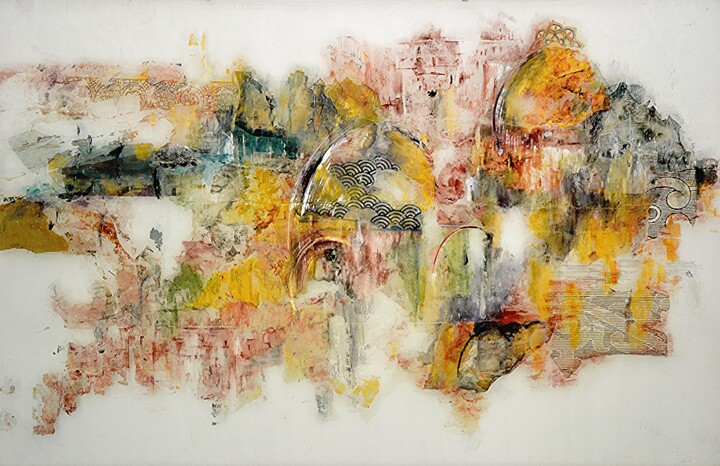 绘画,  32.7x59.1 in 