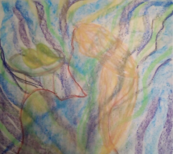 Painting titled "Before lunch" by Tijana Radovic, Original Artwork, Pastel