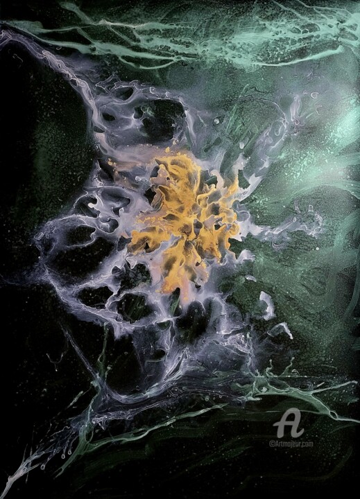 Emerald stars 绘画, 27.6x19.7 in