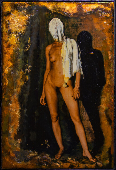 Gegebene Kriegerin 绘画, 23.6x15.8 in