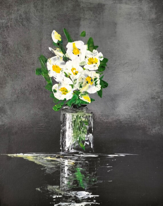Bouquet de fleurs N° 2303 绘画, 11.8x9.5 in