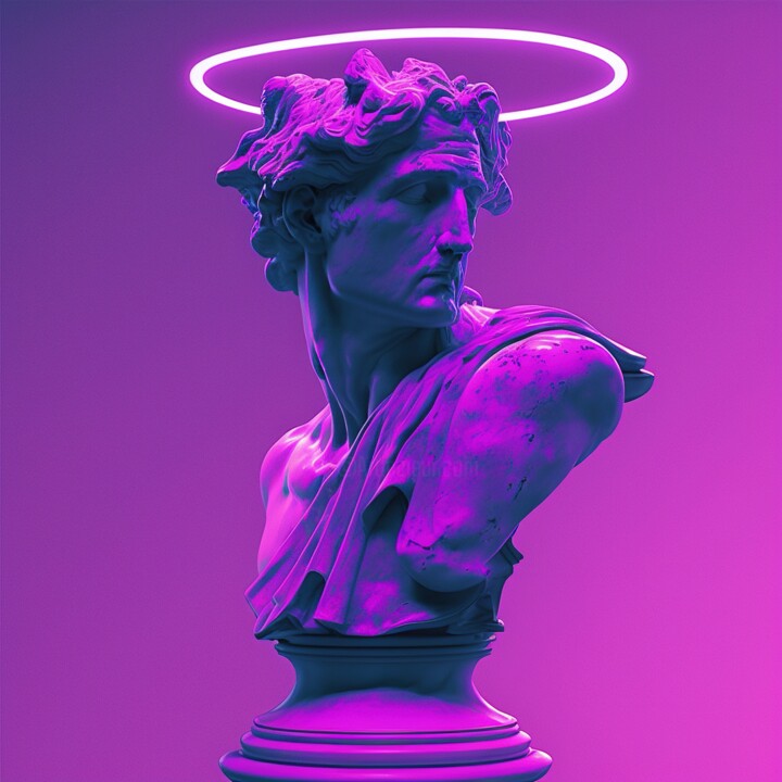 数字艺术 标题为“Statue of Apollo’s…” 由Dawid Mitoraj, 原创艺术品, AI生成的图像