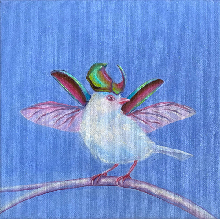 Small Hunter 绘画, 5.9x5.9 in