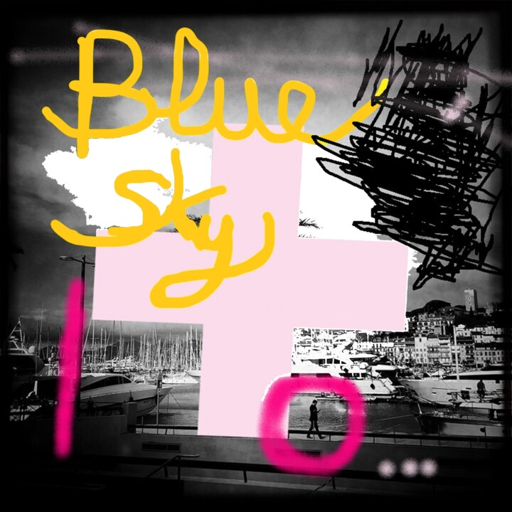 Arts numériques intitulée "BLUE SKY" par Guillaume Fournier, Œuvre d'art originale, Photographie manipulée