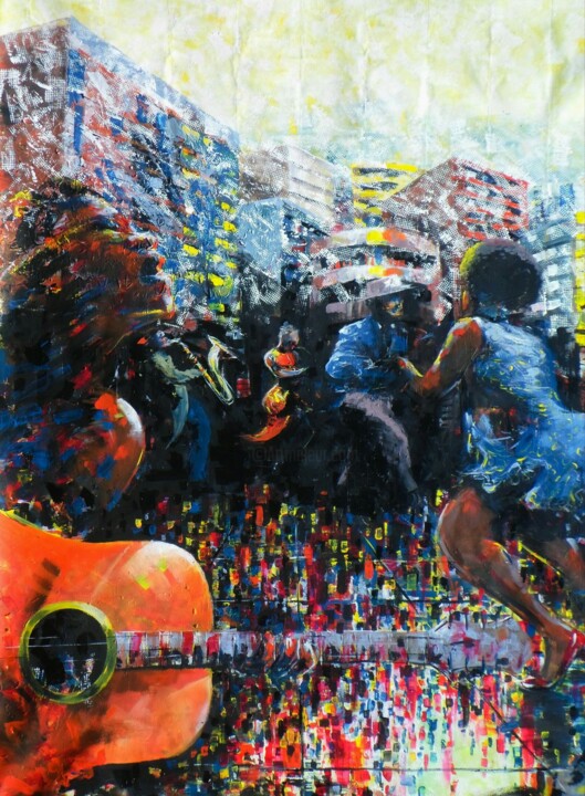 Music and Dance I 绘画, 47.2x37.4 in