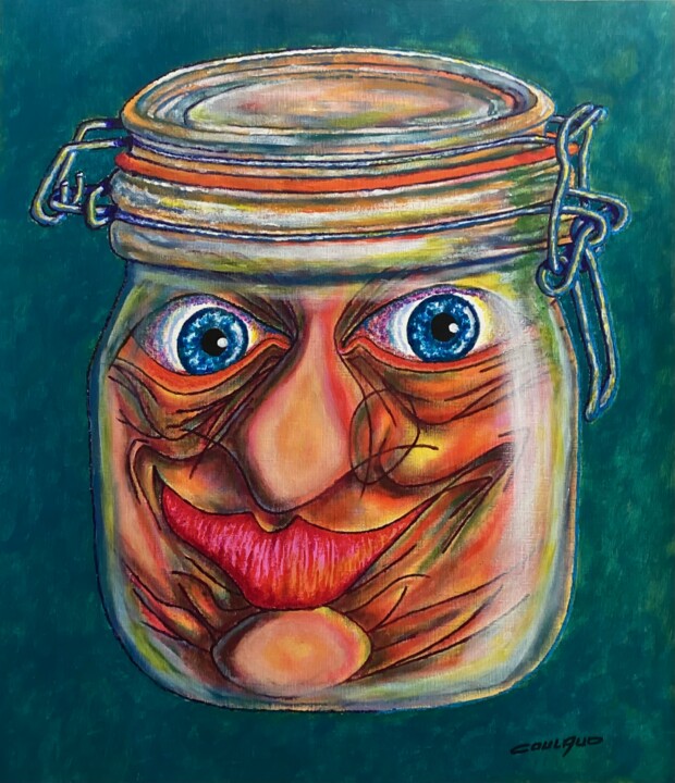 LE BEAU KAL 绘画, 21.3x18.3 in