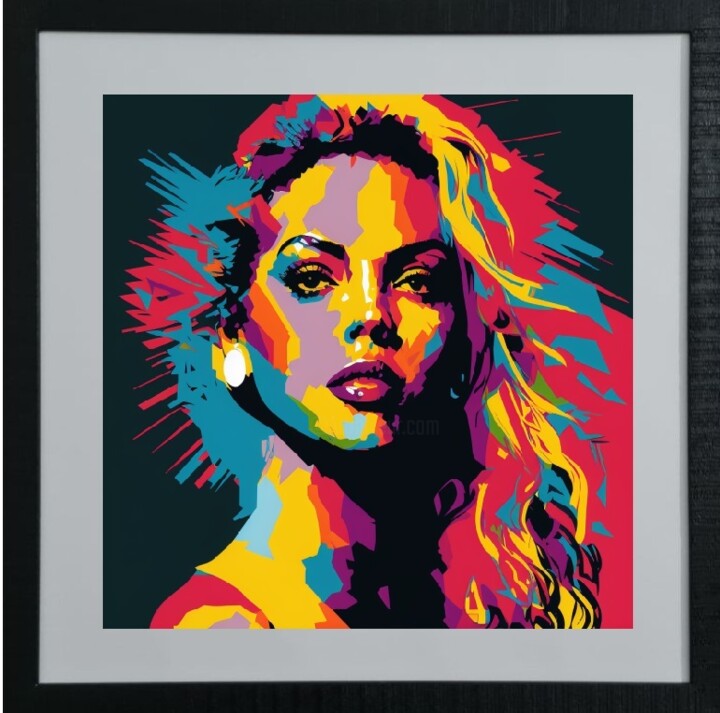 Beyoncé 数字艺术, 5.9x5.9 in
