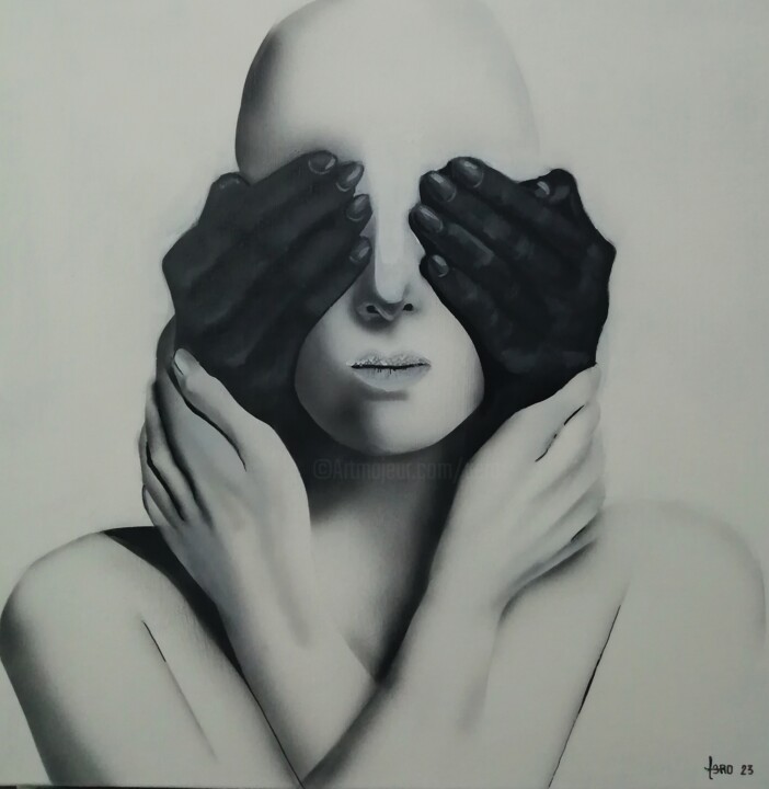Peinture intitulée "Toc toc qui est là" par Aéro, Œuvre d'art originale, Acrylique Monté sur Châssis en bois