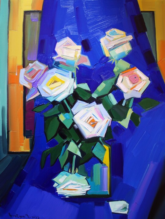Roses 绘画, 23.6x17.7 in