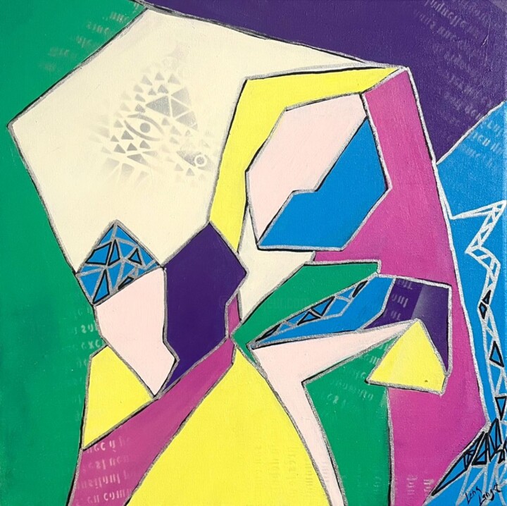 绘画,  15.8x15.8 in 