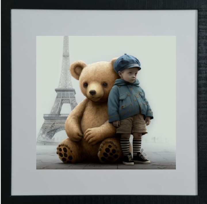 Titi parisien 数字艺术, 5.9x5.9 in