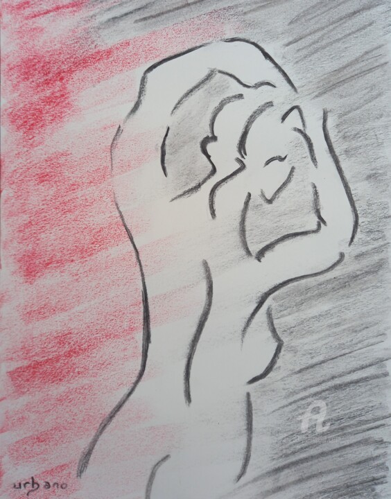 Red and Black 图画, 16.1x11.8 in
