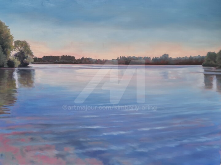 Tranquillity - Sedan, France 绘画, 30.7x39.8 in