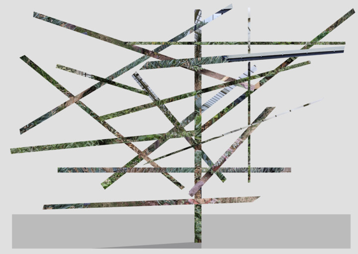 Digital Arts titled "Tree Of Trees" by Gerald Shepherd F.F.P.S., Original Artwork, 2D Digital Work