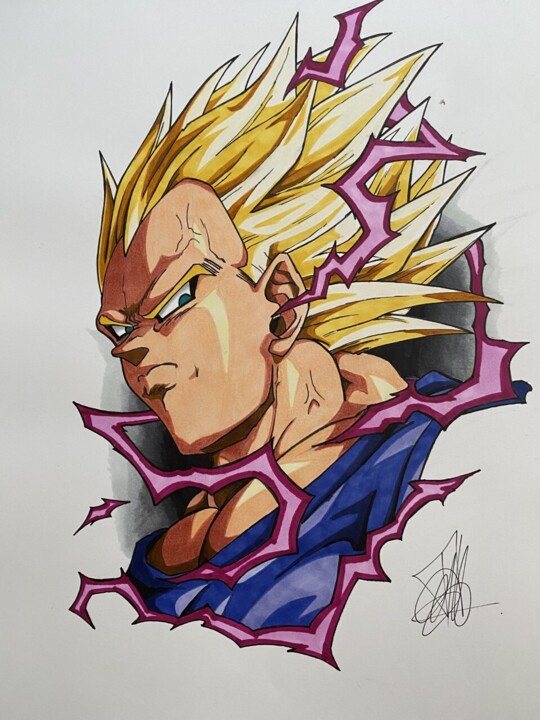 Vegeta 图画, 16.5x11.7 in