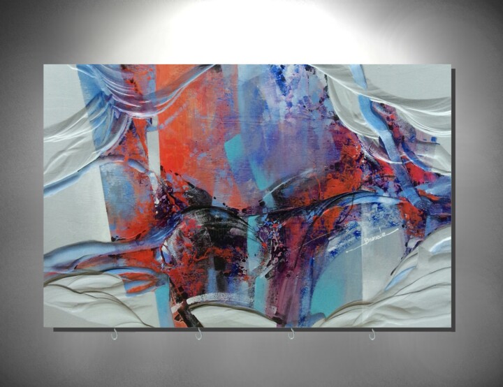 Sculpture titled "Porte clé sculpture…" by Christian Bessede, Original Artwork, Wood