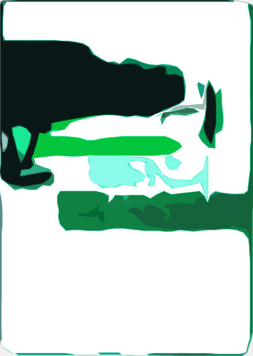 Digitale Kunst mit dem Titel "Winter" von Jürg Strässle, Original-Kunstwerk, Digitale Collage