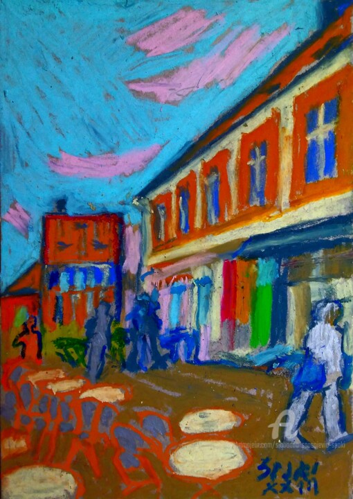 Vers Venise 绘画, 11.8x8.3 in