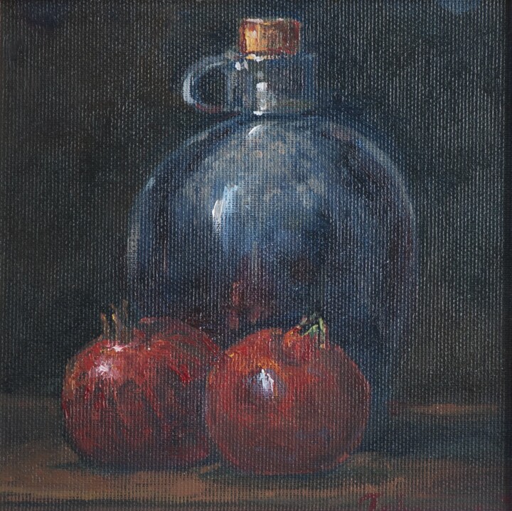 Painting titled "Still life 2" by Darko Gavrilovic, Original Artwork, Oil