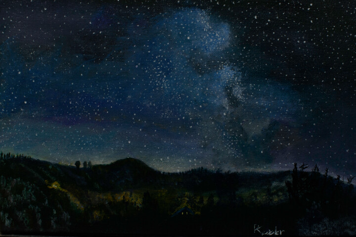 NUIT D'ETE 绘画, 8.7x12.6 in