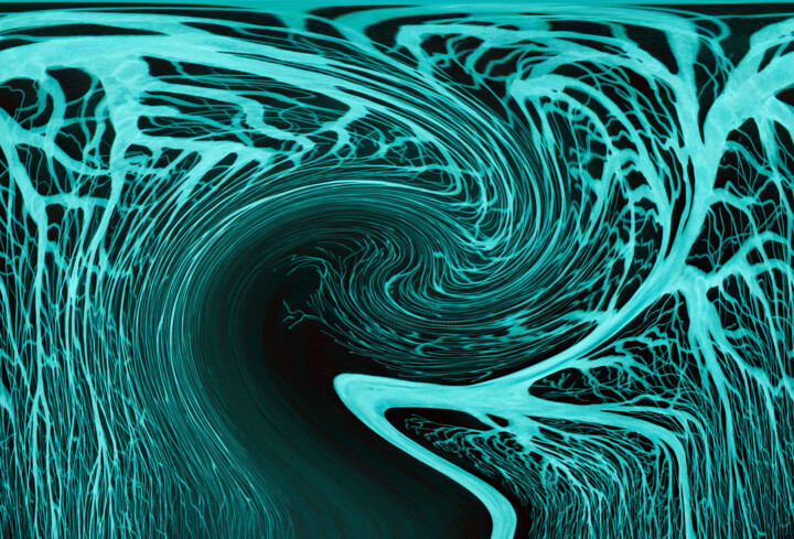 Digital Arts titled "Digital Abstract No…" by Shahriar Aghakhani, Original Artwork, Digital Painting