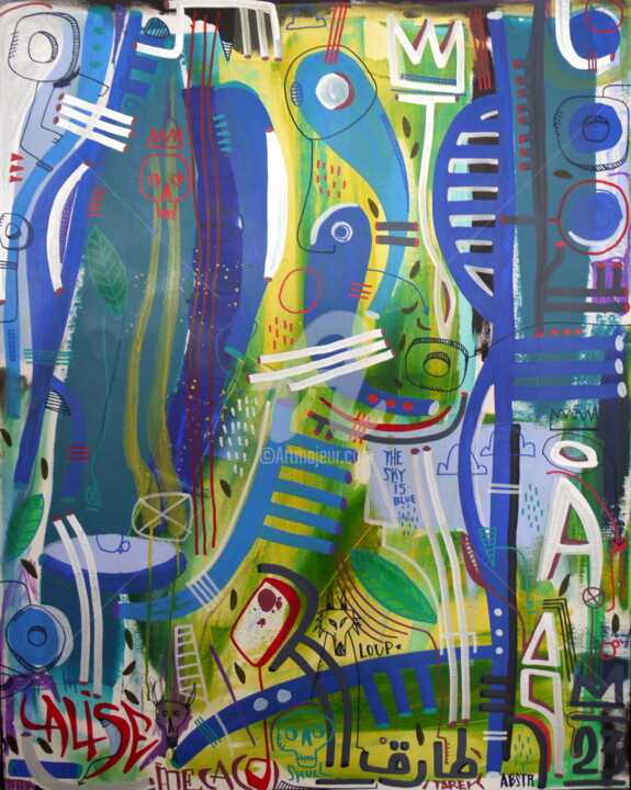 Pintura titulada "Meca" por Tarek Ben Yakhlef, Obra de arte original, Acrílico