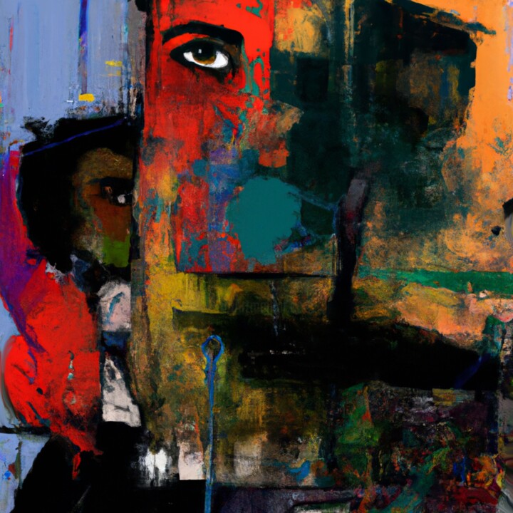 I see 绘画, 55.1x55.1 in