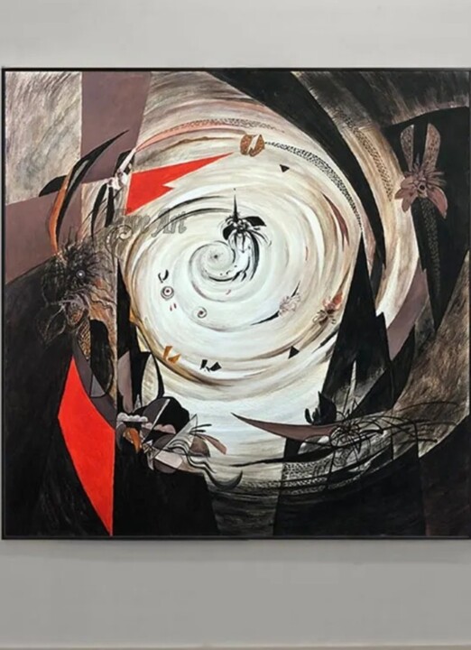 Swirl - 120x120Cm 绘画, 47.2x47.2 in
