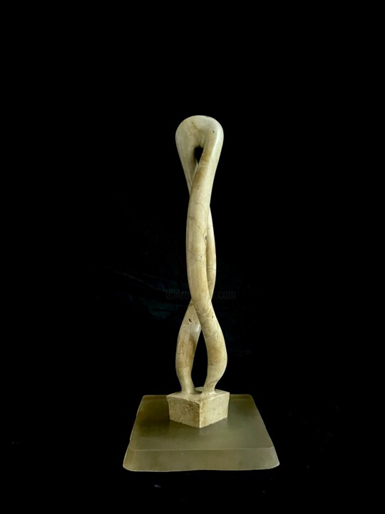 Sculpture intitulée "falso infinito" par Moris Bosa, Œuvre d'art originale, Pierre