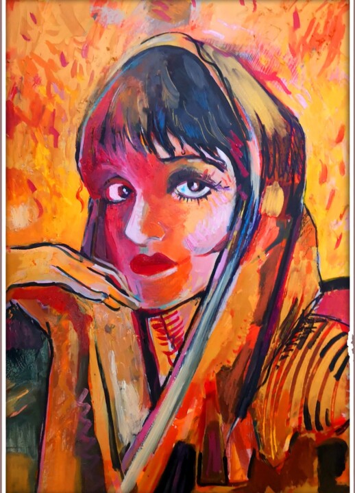 Poplisa 绘画, 35.4x27.6 in