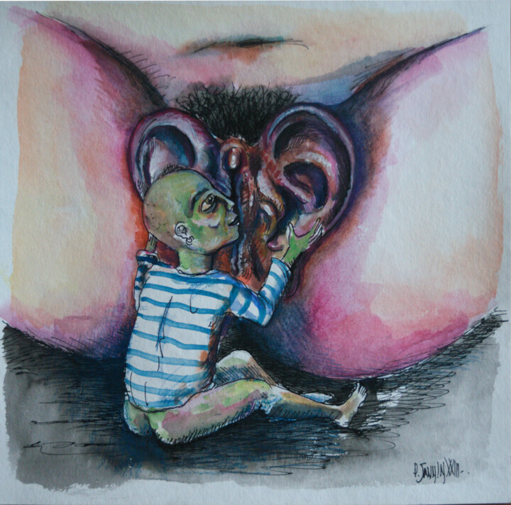 Jannin, l'homme qui murmure à l'oreille des clitoris 图画, 9.6x9.8 in
