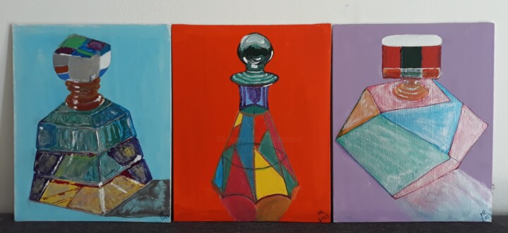 绘画 标题为“Perfumery(Triptych).” 由Marie Ruda, 原创艺术品, 丙烯