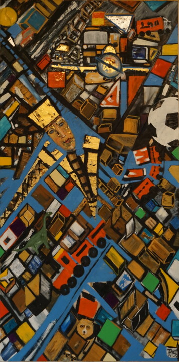 Toybox 绘画, 55.1x27.6 in