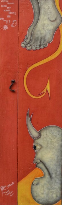Devil I 绘画, 40.2x12.6 in