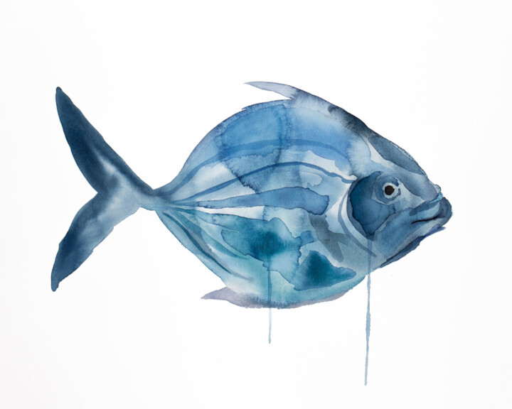 Fish No. 5 绘画, 16x20 in