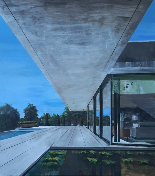 Nina´s house 绘画, 35.4x31.5 in