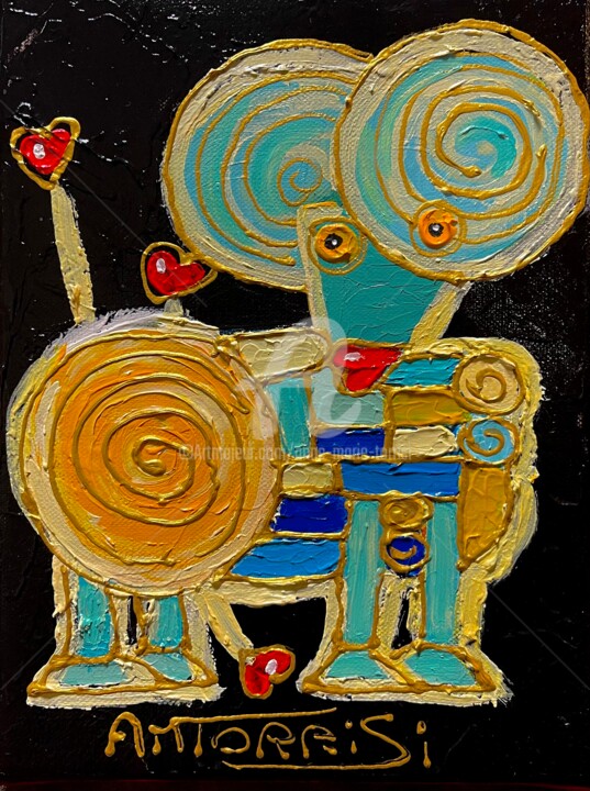 BÉLIER petit modèle 绘画, 9.5x7.1 in