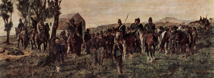 Painting titled "Prince Amedeo, bles…" by Giovanni Fattori, Original Artwork, Oil